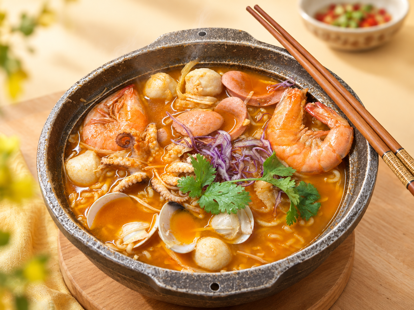 Mì cay hải sản